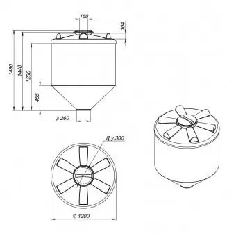 Емкость для воды Экопром ФМ 1000