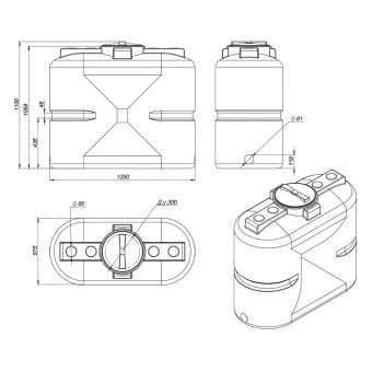 Емкость для воды Экопром S 500