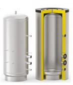 Накопитель ГВС из нержавеющей стали для использования с ТЭНами S-tank SS Elektro 5000