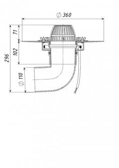 Кровельная воронка ТП-11.100-Э