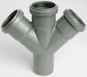 Крестовина одноплоскостная для внутренней канализации ПП 50x50х50/45* Flextron