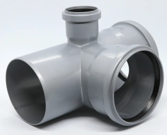 Крестовина двухплоскостная для внутренней канализации ПП 110x110x50/87* левая Flextron