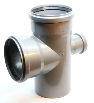 Крестовина одноплоскостная для внутренней канализации ПП 110x110x50/87* Flextron