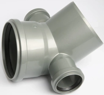 Спецотвод для внутренней канализации ПП 110/45* с выходами 50 мм (левый + правый) Flextron