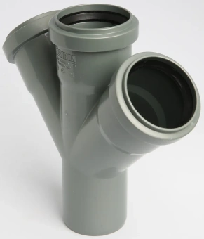 Крестовина одноплоскостная для внутренней канализации ПП 50x50х50/45* Flextron