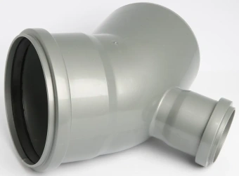 Спецотвод для внутренней канализации ПП 110x45 с выходом 50 мм (фронтальный (тыл)) Flextron