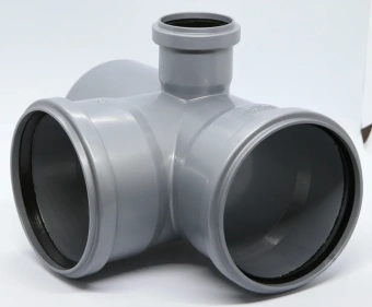 Крестовина двухплоскостная для внутренней канализации ПП 110x110x50/87* левая Flextron