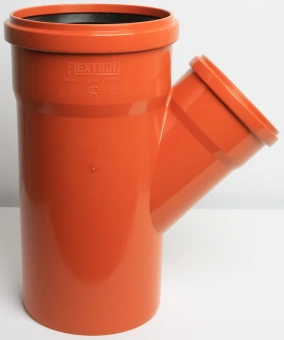 Тройник для наружной канализации ПП 160x110/45* Flextron