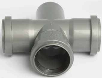 Крестовина одноплоскостная для внутренней канализации ПП 50x50х50/87* Flextron