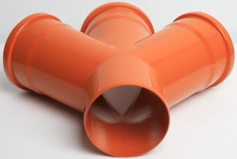 Крестовина для наружной канализации ПП 110x110x110/45* Flextron