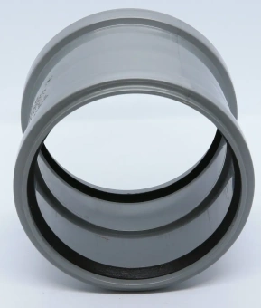 Муфта двухрастраструбная с упором для внутренней канализации ПП 110 мм Flextron