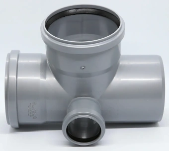 Крестовина двухплоскостная для внутренней канализации ПП 110x110x50/87* левая Flextron