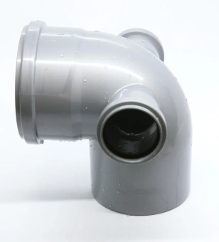 Спецотвод для внутренней канализации ПП 110/87* с выходами 50 мм (левый + правый) Flextron