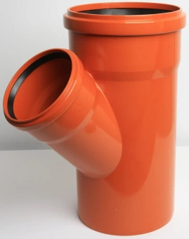 Тройник для наружной канализации ПП 160x110/45* Flextron