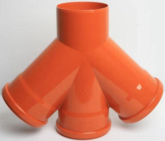 Крестовина для наружной канализации ПП 110x110x110/45* Flextron