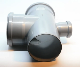 Крестовина одноплоскостная для внутренней канализации ПП 110x110x50/87* Flextron