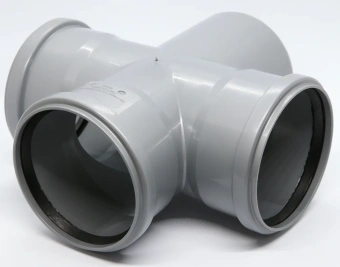 Крестовина одноплоскостная для внутренней канализации ПП 110x110x110/87* Flextron