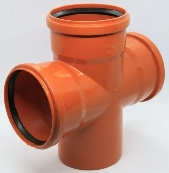 Крестовина для наружной канализации ПП 110x110x110/87* Flextron