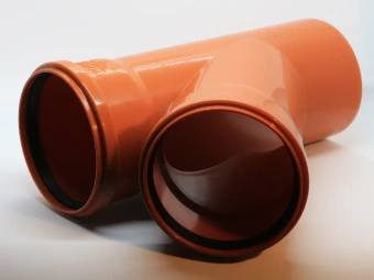 Тройник для наружной канализации ПП 110x110/45* Flextron