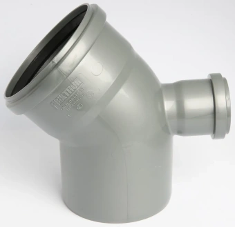 Спецотвод для внутренней канализации ПП 110x45 с выходом 50 мм (фронтальный (тыл)) Flextron