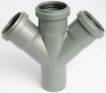 Крестовина одноплоскостная для внутренней канализации ПП 50x50х50/45* Flextron