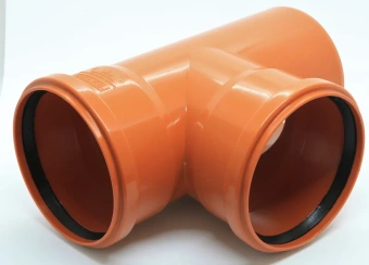 Тройник для наружной канализации ПП 110x110/87* Flextron