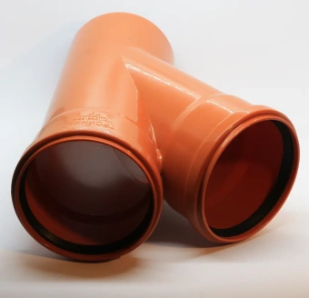 Тройник для наружной канализации ПП 110x110/45* Flextron