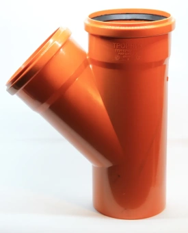 Тройник для наружной канализации ПП 110x110/45* Flextron