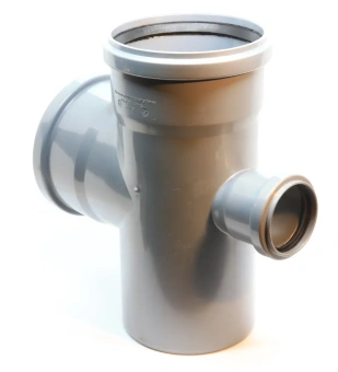 Крестовина одноплоскостная для внутренней канализации ПП 110x110x50/87* Flextron