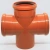 Крестовина для наружной канализации ПП 110x110x110/87* Flextron