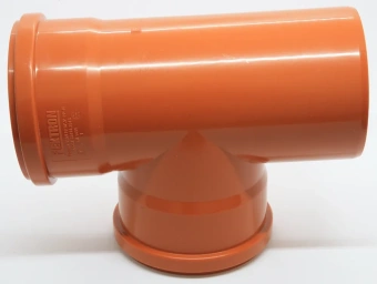 Тройник для наружной канализации ПП 110x110/87* Flextron
