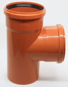 Тройник для наружной канализации ПП 110x110/87* Flextron