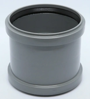 Муфта двухрастраструбная с упором для внутренней канализации ПП 110 мм Flextron