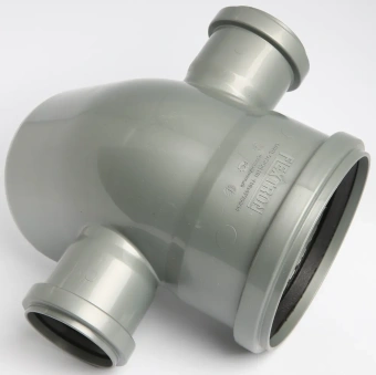 Спецотвод для внутренней канализации ПП 110/45* с выходами 50 мм (левый + правый) Flextron