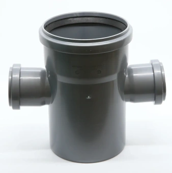 Крестовина одноплоскостная для внутренней канализации ПП 110x50х50/87* Flextron