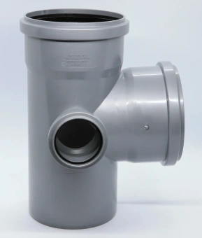 Крестовина двухплоскостная для внутренней канализации ПП 110x110x50/87* левая Flextron