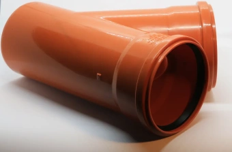 Тройник для наружной канализации ПП 110x110/45* Flextron